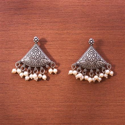 Antique Classic Earring With Oxidised Plating