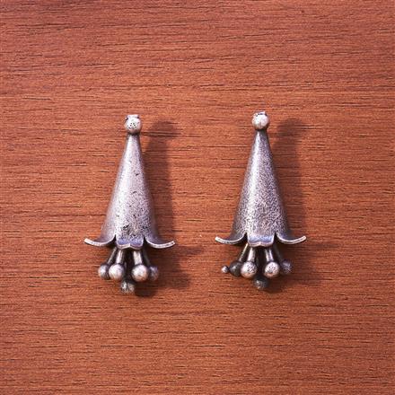 Antique Classic Earring With Oxidised Plating