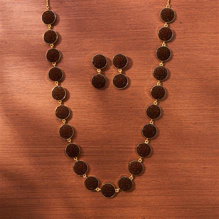 Antique Long Necklace With Gold Plating