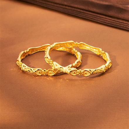 Antique Plain Gold Bangles With Gold Plating