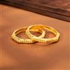 Antique Plain Gold Bangles With Gold Plating
