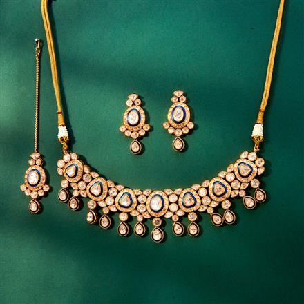 Kundan Meenakari Necklace With Gold Plating