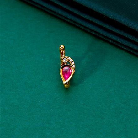 Kundan Pressing Nose Ring With Gold Plating