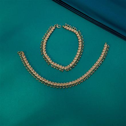 Antique Classic Payal With Mehndi Plating