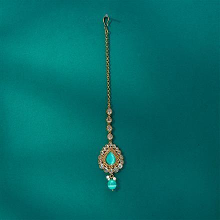 Antique Classic Tikka With Mehndi Plating