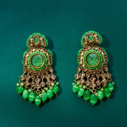 Antique Classic Earring With Mehndi Plating