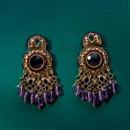 Antique Classic Earring With Mehndi Plating