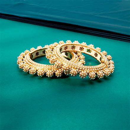 Antique Openable Bangles With Matte Gold Plating