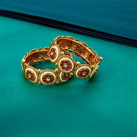 Antique Openable Bangles With Gold Plating
