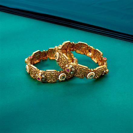 Antique Openable Bangles With Gold Plating