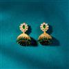 Antique Jhumki With Matte Gold Plating