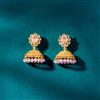 Antique Jhumki With Matte Gold Plating