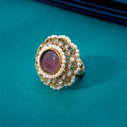 Antique Adjustable Ring With Mehndi Plating