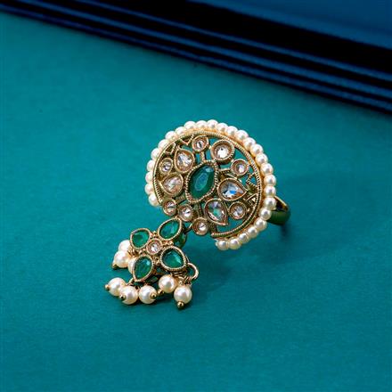 Antique Adjustable Ring With Mehndi Plating