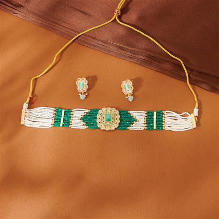 Antique Choker Necklace With Gold Plating