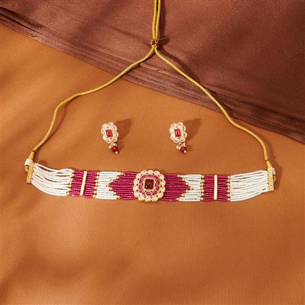 Antique Choker Necklace With Gold Plating