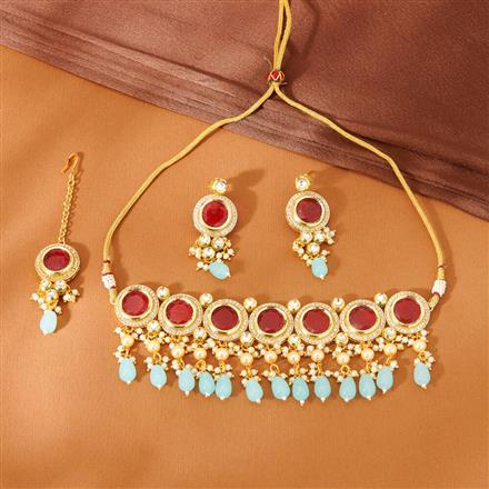 Antique Choker Necklace With Gold Plating
