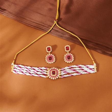 Antique Choker Necklace With Gold Plating