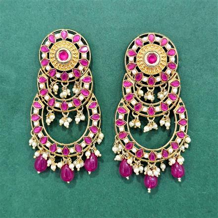 Antique Moti Earring With Gold Plating