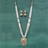 Antique Long Necklace Set With Gold Plating