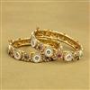 Antique Meenakari Bangles With Gold Plating