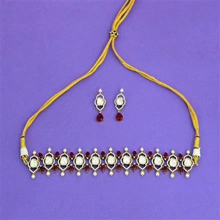 Kundan Classic Necklace With Victorian Plating