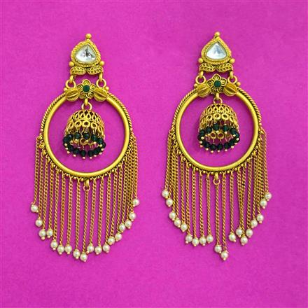 Antique Jhumki With Gold Plating