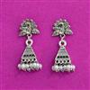 Antique Pearl Earring With Rhodium Plating