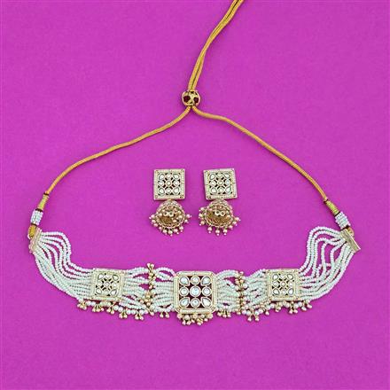 Antique Choker Necklace With Carat Plating