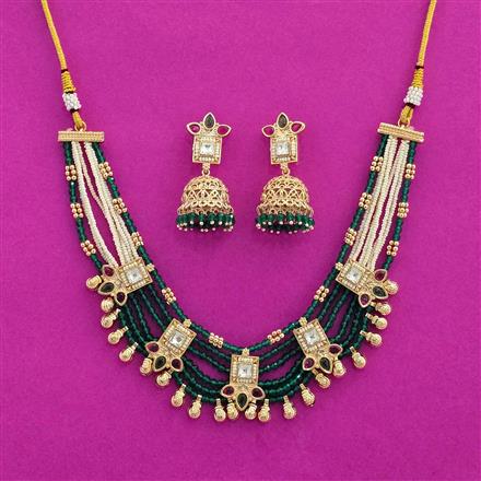 Antique Choker Necklace With Carat Plating