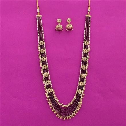 Antique Mala Necklace With Carat Plating