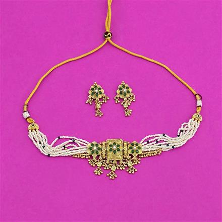 Antique Classic Necklace With Gold Plating