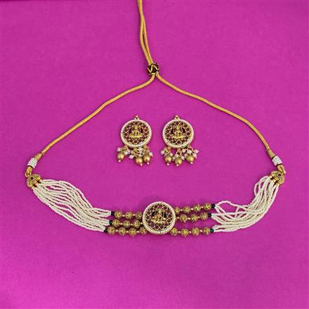 Antique Choker Necklace With Gold Plating