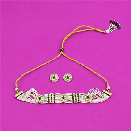 Antique Choker Necklace With Gold Plating