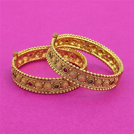 Antique Openable Bangles With Gold Plating