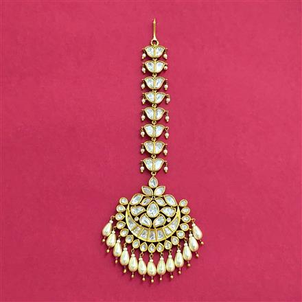 Kundan Moti Tikka With Victorian Plating