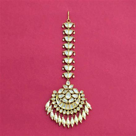 Kundan Moti Tikka With Victorian Plating