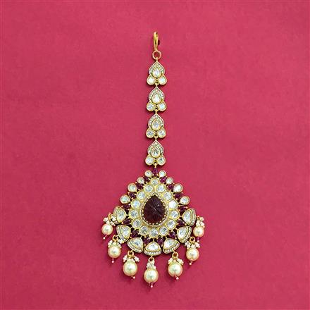 Kundan Moti Tikka With Victorian Plating