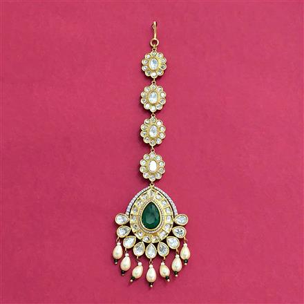 Kundan Moti Tikka With Victorian Plating