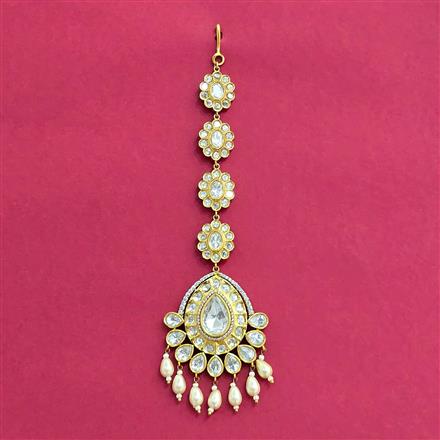 Kundan Moti Tikka With Victorian Plating