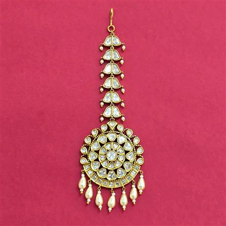 Kundan Moti Tikka With Victorian Plating