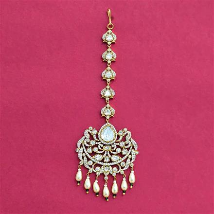 Kundan Moti Tikka With Victorian Plating