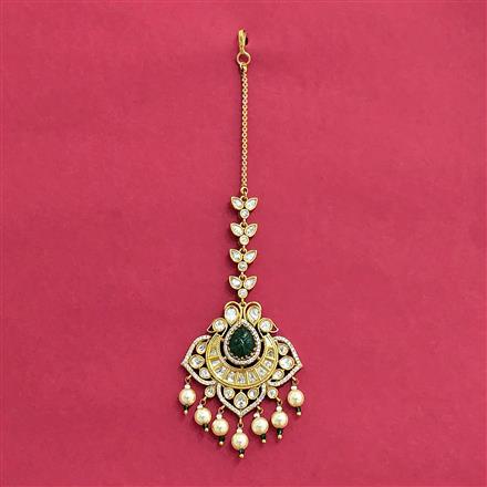 Kundan Moti Tikka With Victorian Plating