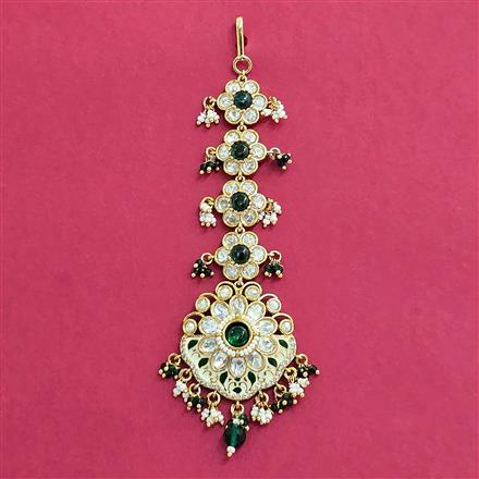 Kundan Moti Tikka With Carat Plating