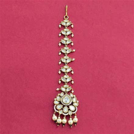 Kundan Moti Tikka With Victorian Plating