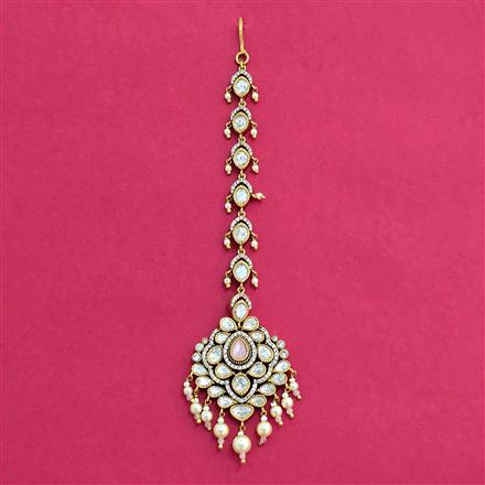 Kundan Moti Tikka With Victorian Plating