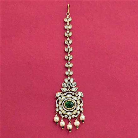Kundan Moti Tikka With Victorian Plating