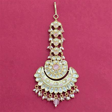 Kundan Meenakari Tikka With Carat Plating
