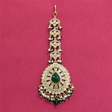 Kundan Moti Tikka With Carat Plating