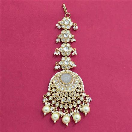 Kundan Moti Tikka With Carat Plating